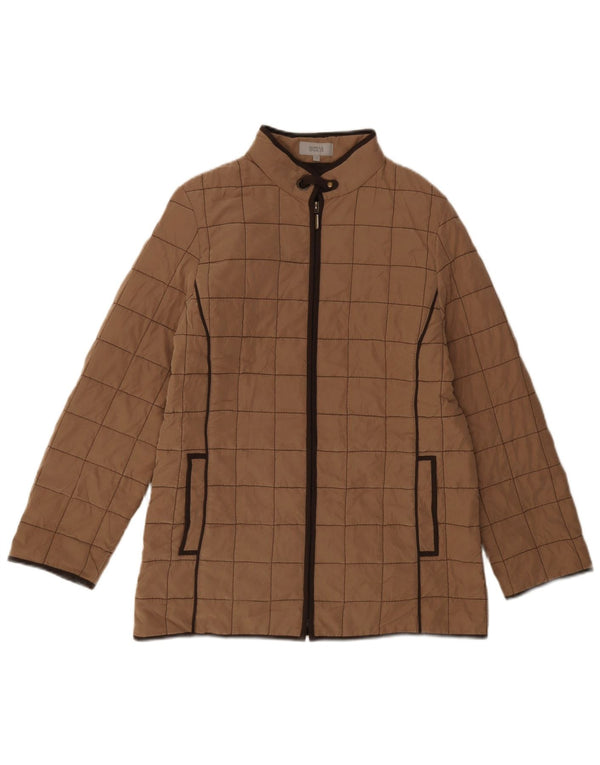 Marks & Spencer Chaqueta acolchada para mujer UK 42 Poliéster marrón medio