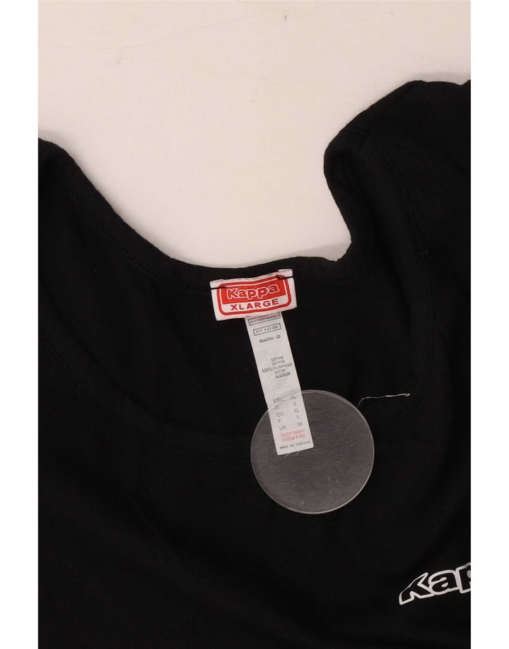 Kappa Hombre Chaleco Top XL Negro Algodón
