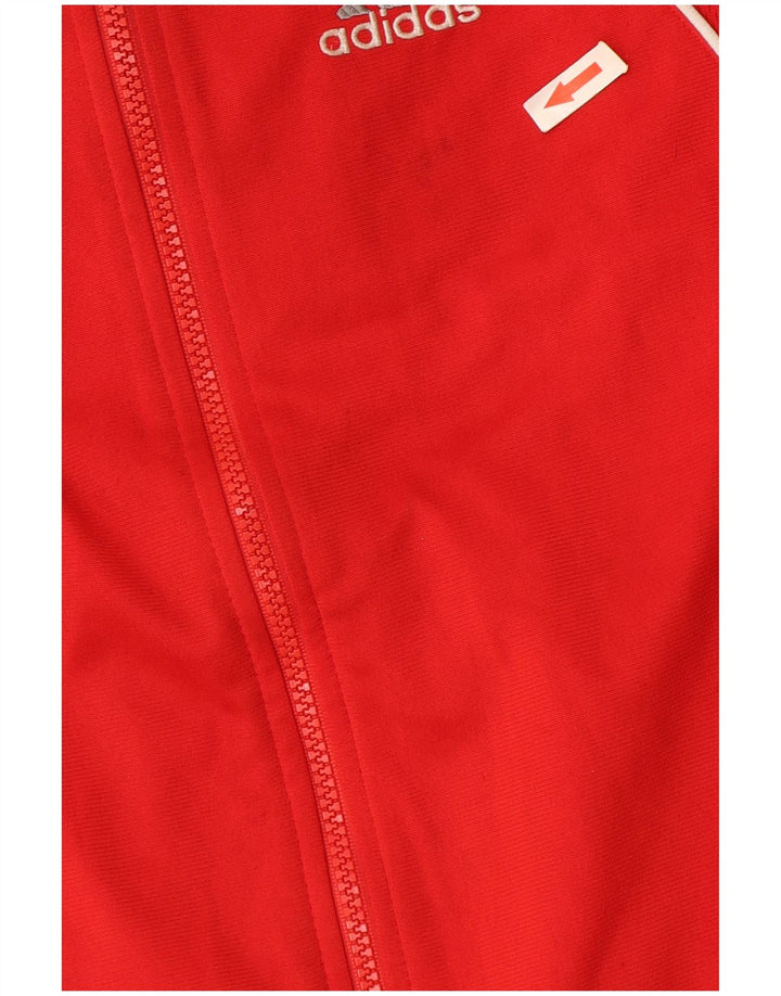 Adidas - Chaqueta de chándal para niña, 11-12 años, color rojo