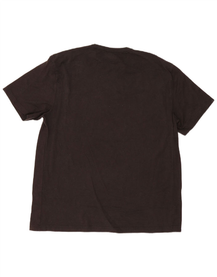 Camiseta de Hombre Lee Talla XL Negra a Rayas de Algodón