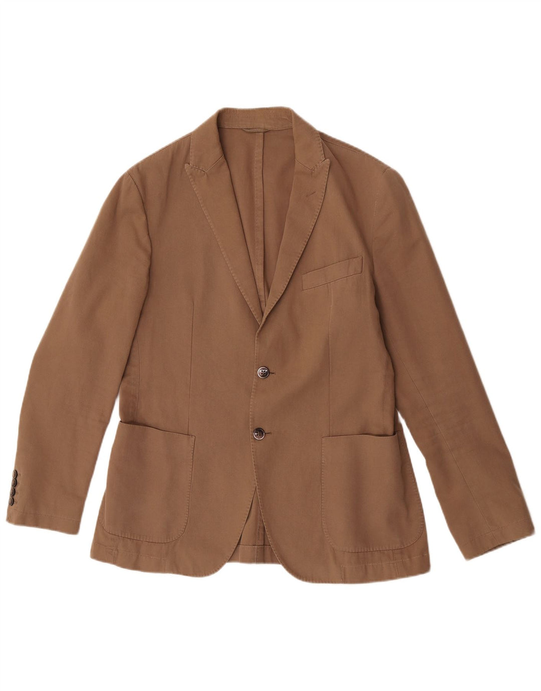 Hackett Chaqueta tipo blazer de 2 botones para hombre UK 40 Large Beige Cotton