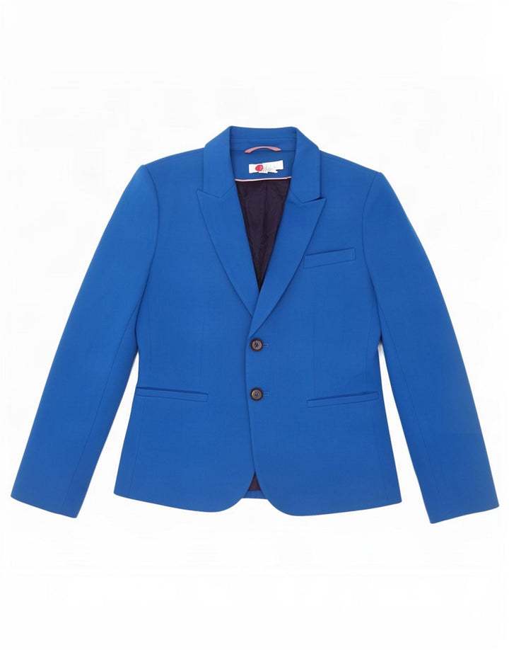 Chaqueta tipo blazer de 2 botones para mujer Boden UK 44 Viscosa azul medio