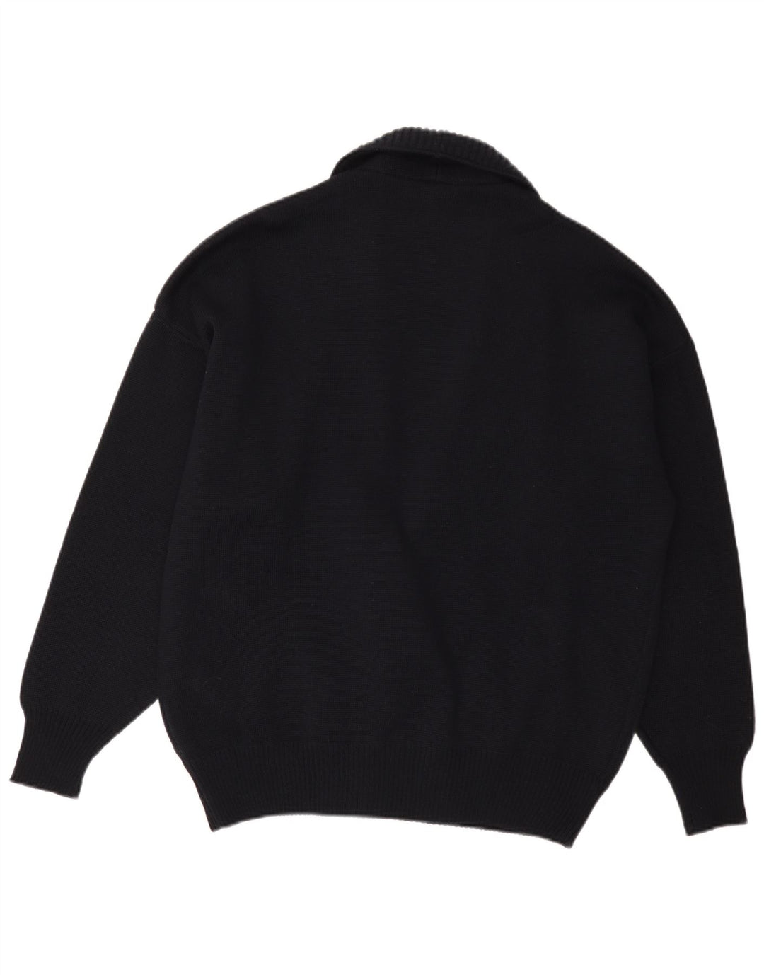 White Sails - Cárdigan extragrande para hombre, talla 6, lana azul marino mediana