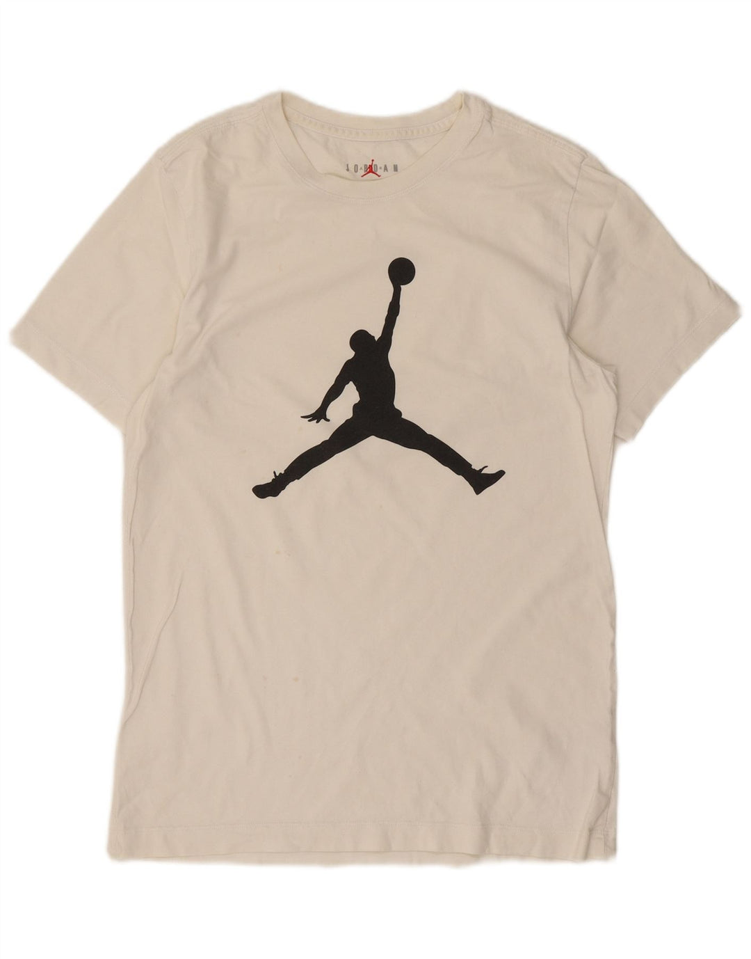 Jordan - Camiseta gráfica para hombre, talla pequeña, algodón blanco