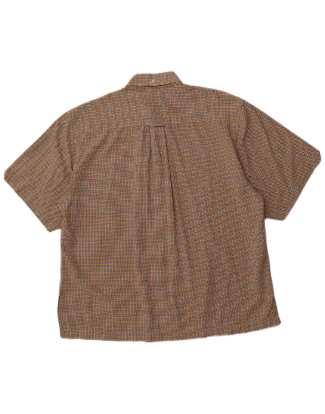 BEN SHERMAN Camisa de manga corta para hombre, cuadros grandes multicolores