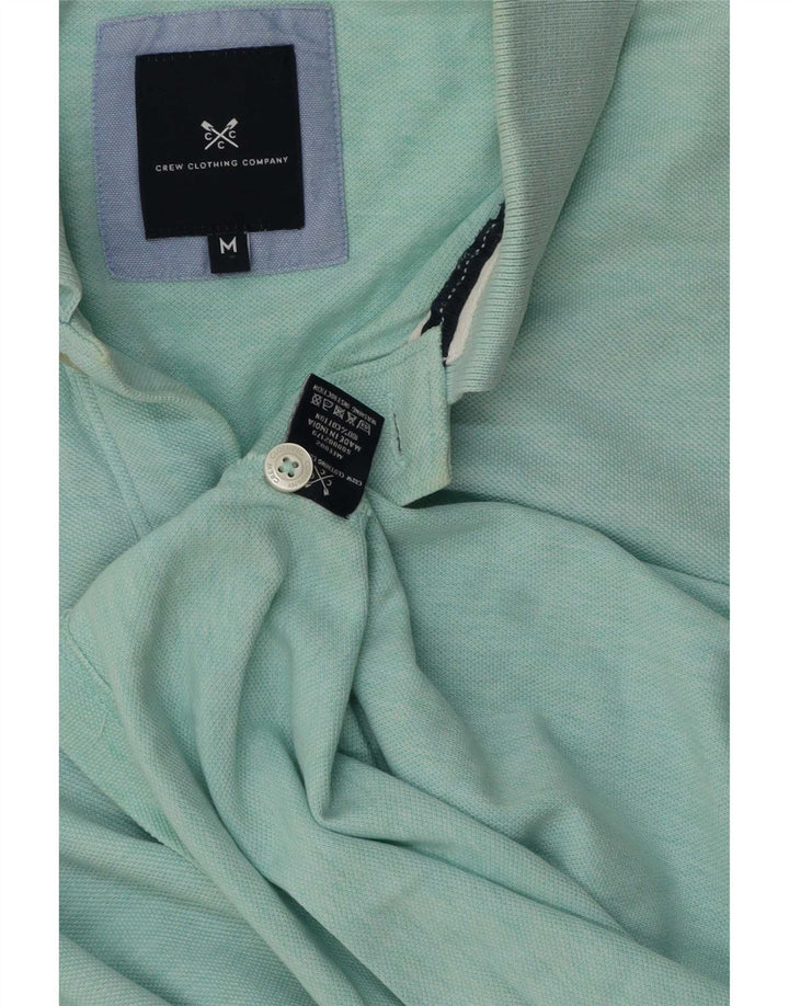 Crew Clothing Polo para hombre de algodón verde medio