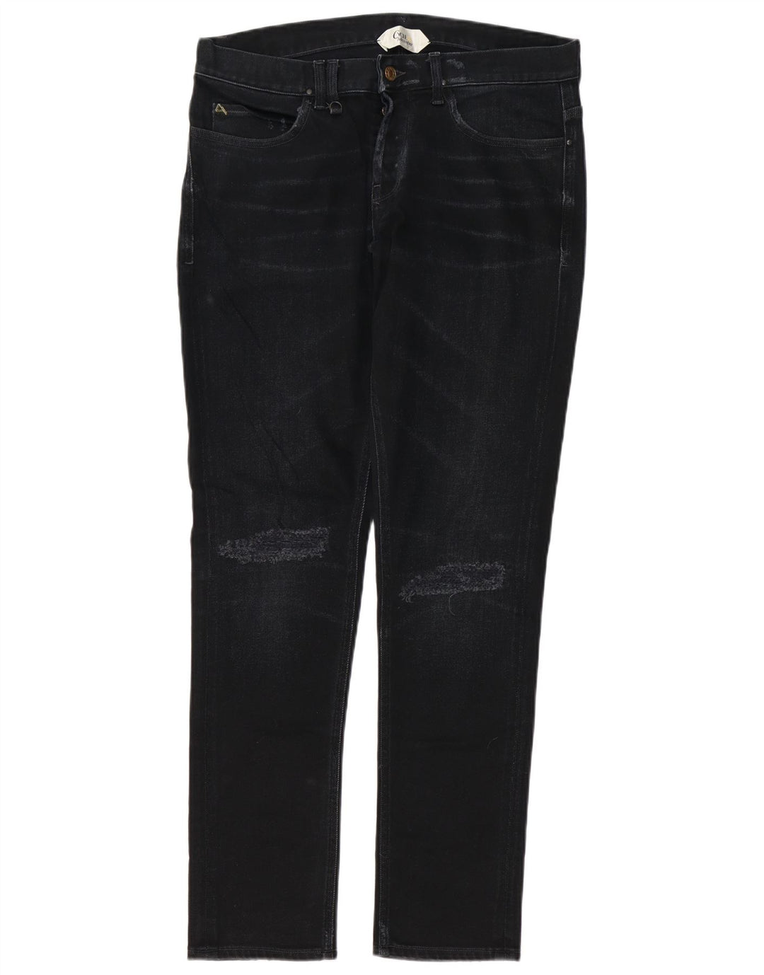 Cycle Jeans ajustados desgastados para hombre W34 L32 Algodón negro