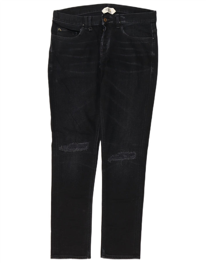 Cycle Jeans ajustados desgastados para hombre W34 L32 Algodón negro