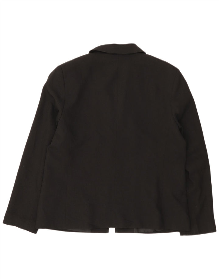 Marks & Spencer Chaqueta Blazer para Mujer UK 46 Grande Poliéster Negro
