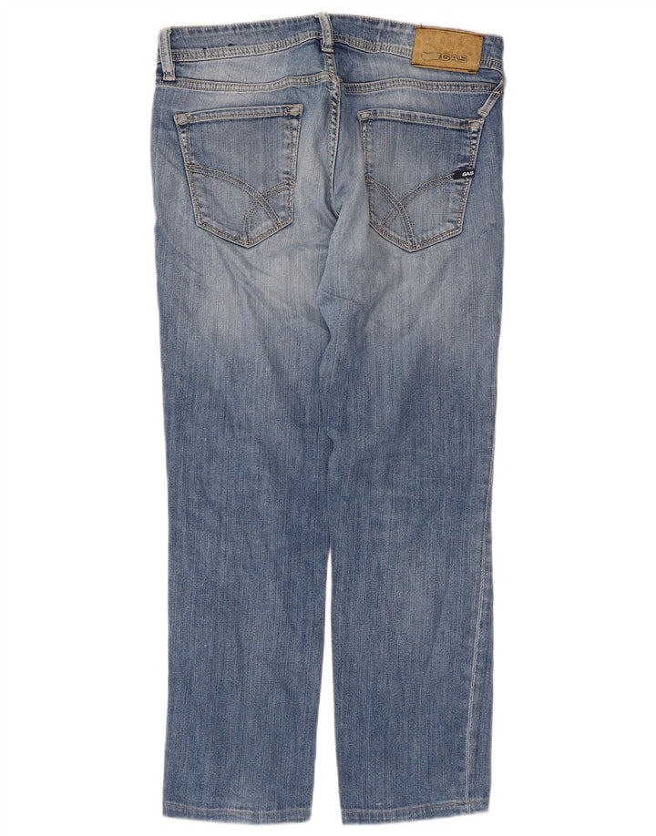 Vaqueros Recto Mujer Gas W33 L27 Algodón Azul