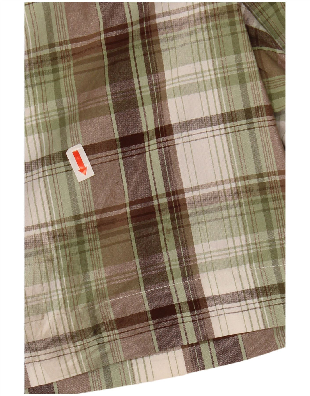 IZOD Pantalones cortos chinos para mujer US 8 Medium W32 Caqui Check Cotton
