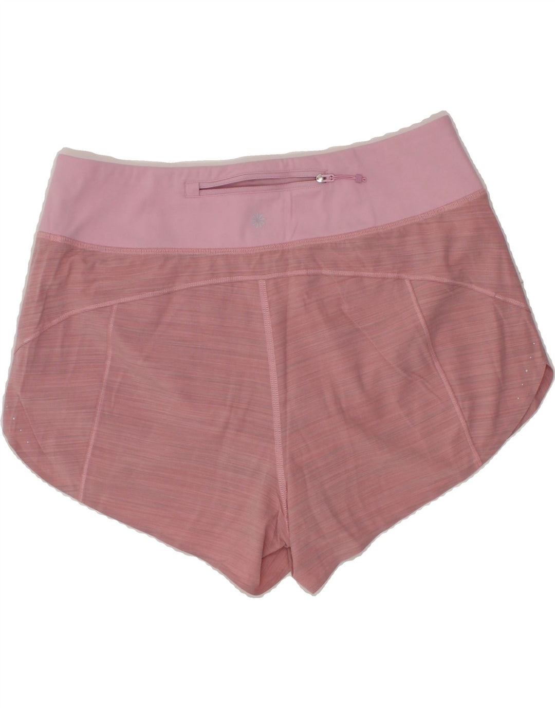 ATHLETA Womens Sport Shorts UK 12 Medium  Pink Colourblock Nylon Vintage Athleta and Second-Hand Athleta from Messina Hembry 