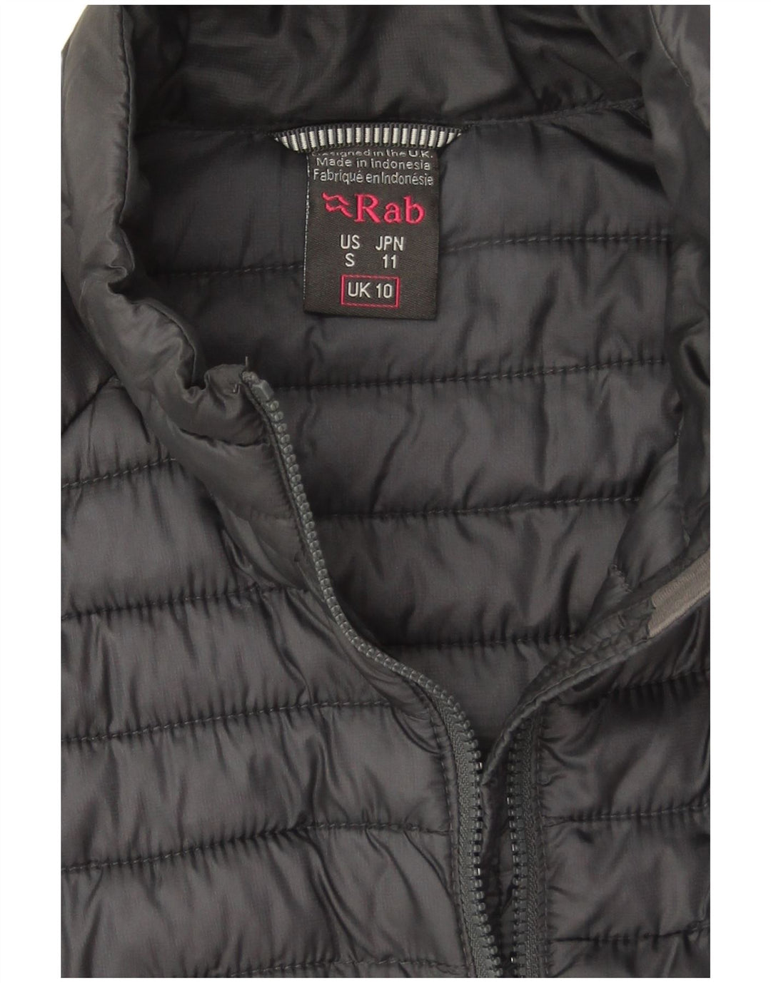 Chaqueta acolchada extragrande para mujer Rab UK 10 Small Grey Polyamide