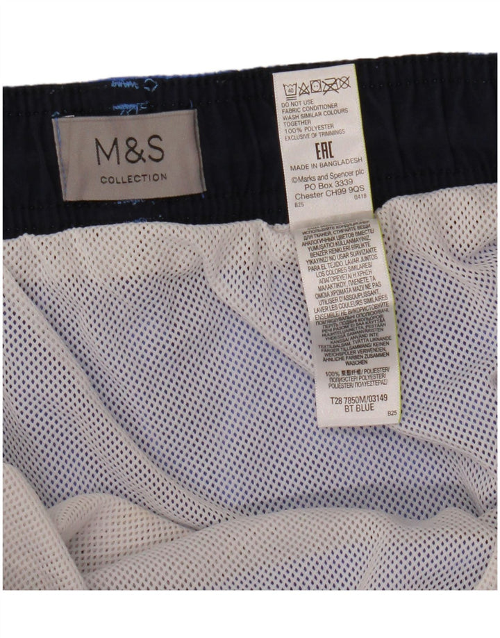 Marks & Spencer Bañador Hombre 3XL Poliéster Azul
