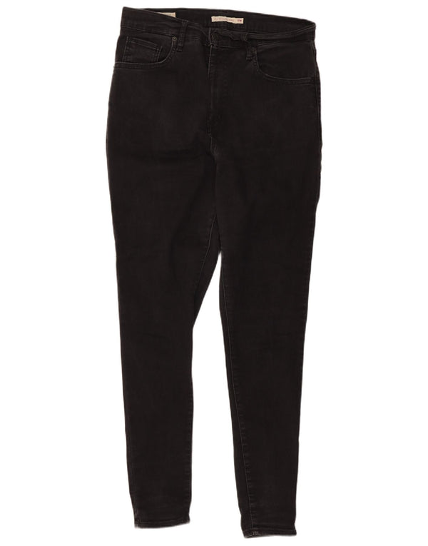 Levi's Mile High Super Skinny Jeans para Mujer US 14 XL W34 L30 Algodón Negro