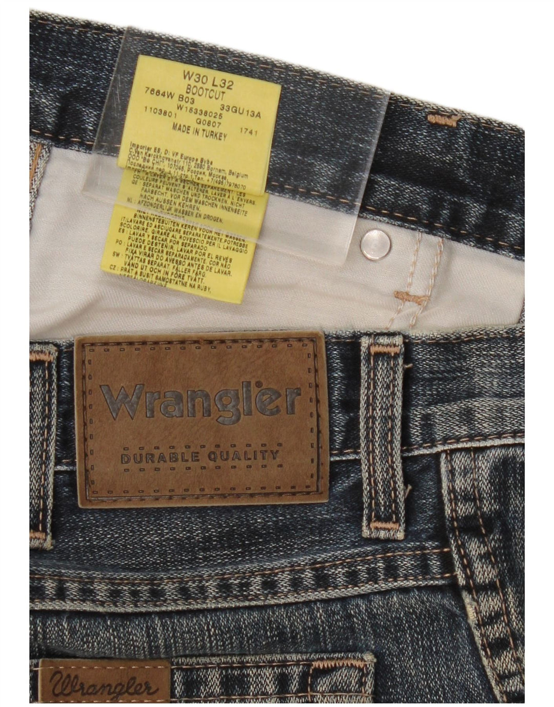 Vaqueros Wrangler Hombre Bootcut W30 L32 Algodón Azul
