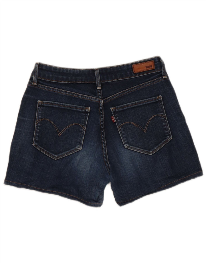 Levi's Mujer Pantalones Cortos De Mezclilla Bold Curve W28 Algodón Azul Marino Medio