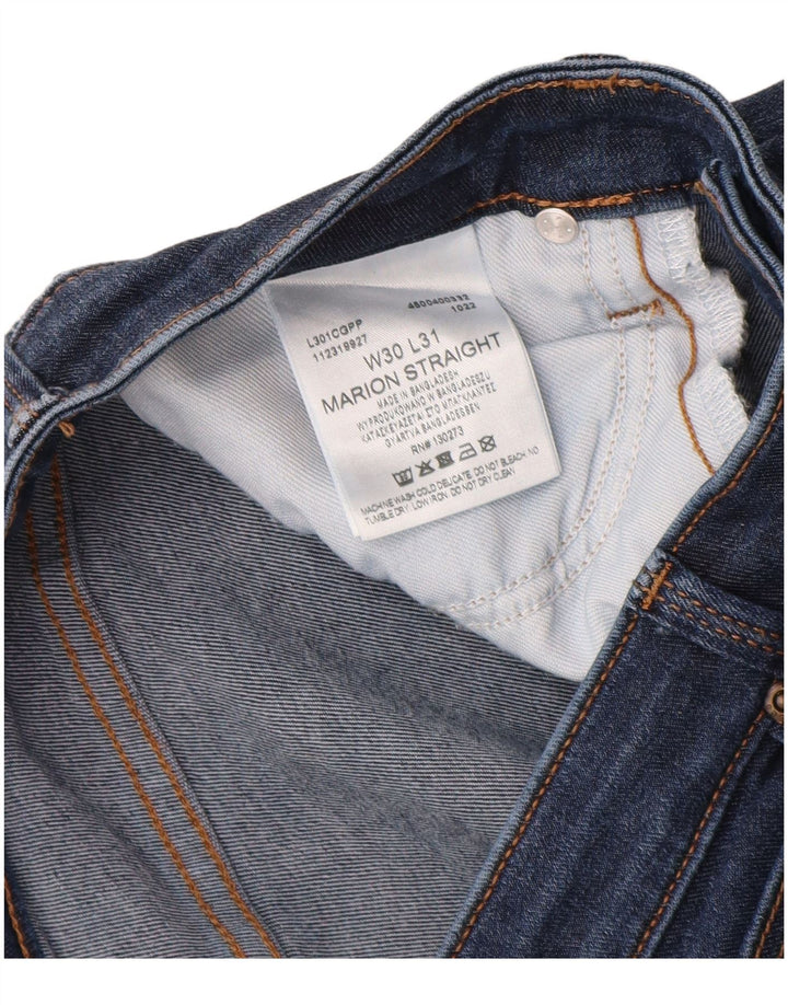 Vaqueros rectos Marion para mujer LEE W30 L28 algodón azul marino