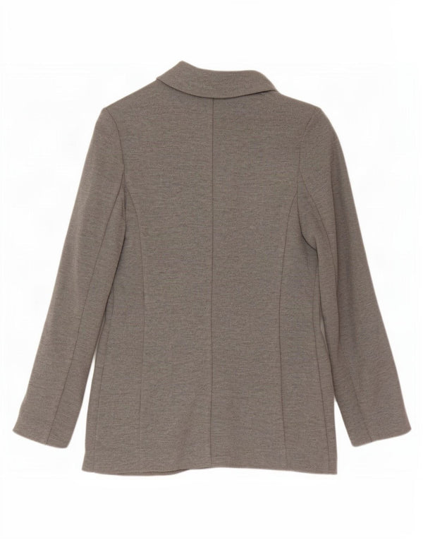 Marks & Spencer Chaqueta tipo blazer de ajuste relajado para mujer UK 6 XS Poliéster gris