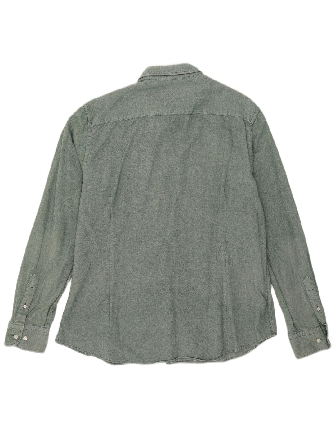 MASSIMO DUTTI Camisa Hombre XL Algodón Verde