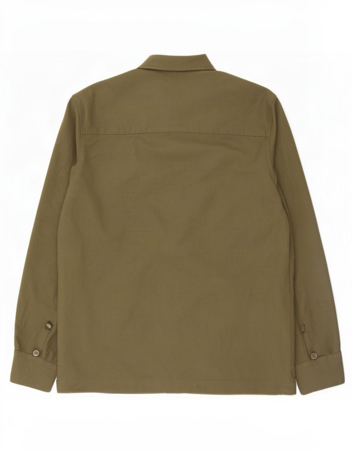 Ted Baker Camisa para hombre Talla 3 Mediana Caqui Poliéster