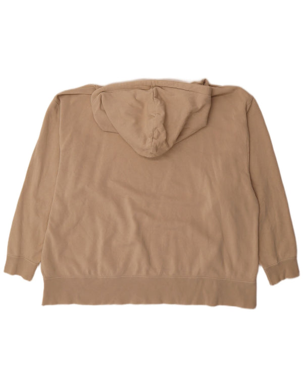 Nike Jersey con capucha extragrande para mujer UK 22 2XL Algodón beige