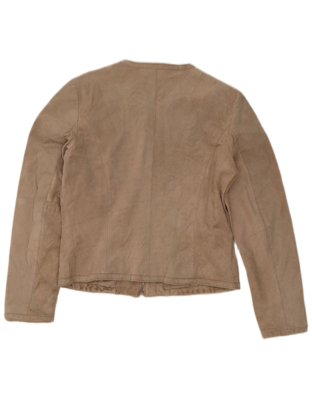 Conbipel Chaqueta de ante para mujer IT 46 Cuero beige grande