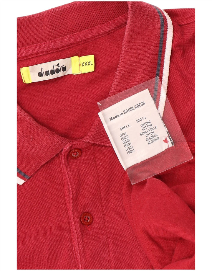 DIADORA Polo Hombre 3XL Rojo