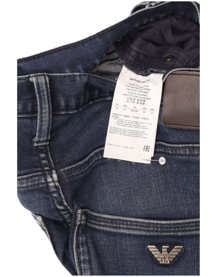 ARMANI Vaqueros Slim Hombre W30 L32 Algodón Azul