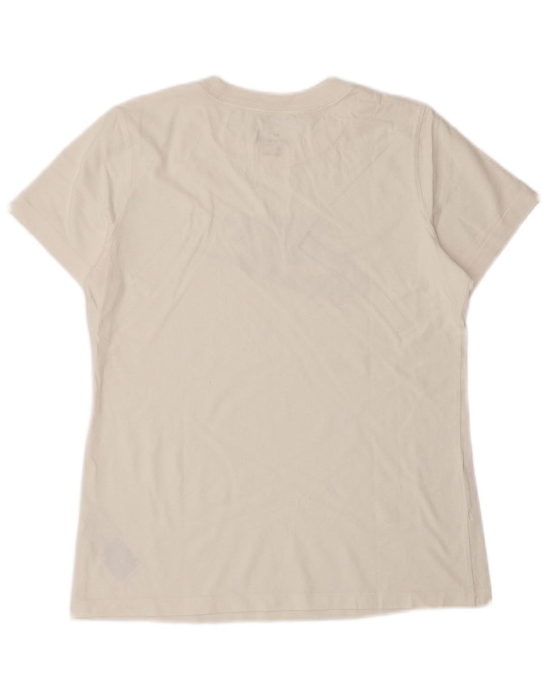 NIKE Camiseta gráfica para mujer Top UK 10 Small White Cotton
