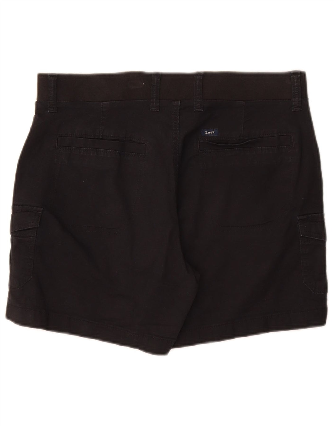 Lee Pantalones cortos cargo de talle medio para mujer, ajuste relajado, talla 8, mediana, W30, algodón negro
