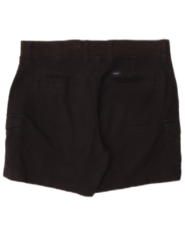 Lee Pantalones cortos cargo de talle medio para mujer, ajuste relajado, talla 8, mediana, W30, algodón negro