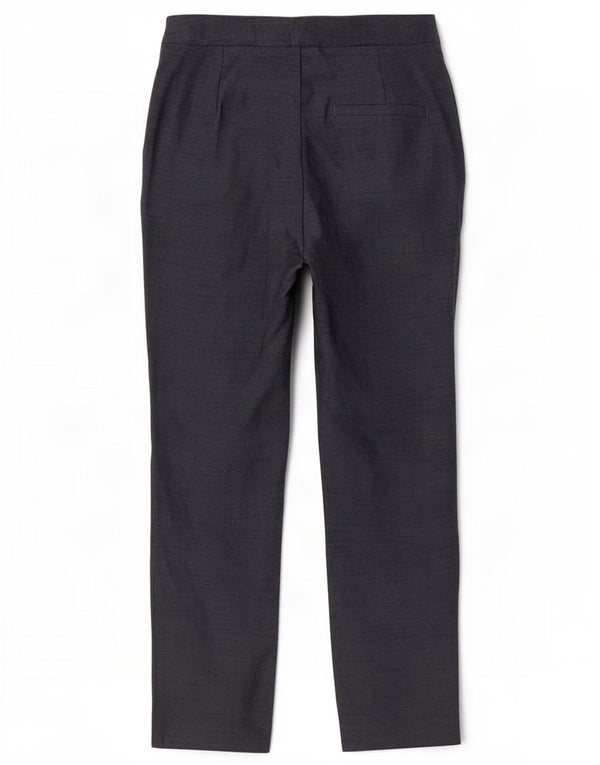 Zara Mujer Pantalones Casuales Slim UK 10 Small W27 L26 Azul Marino