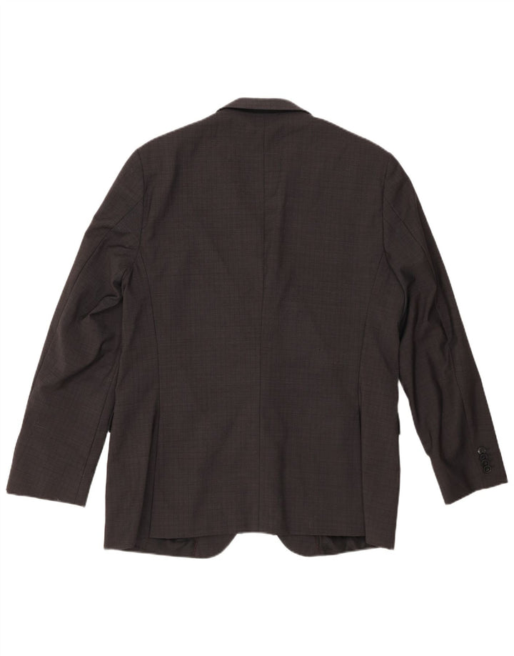 Hugo Boss Chaqueta tipo blazer de 2 botones para hombre EU 52 XL Lana virgen gris