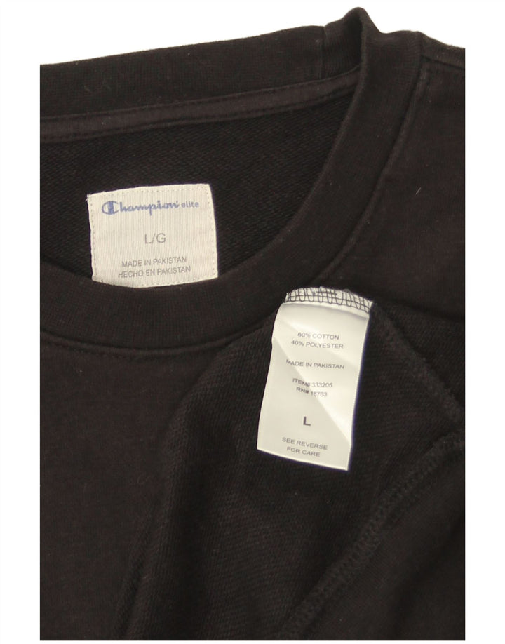 Champion Sudadera Gráfica para Hombre Jersey Grande De Algodón Negro