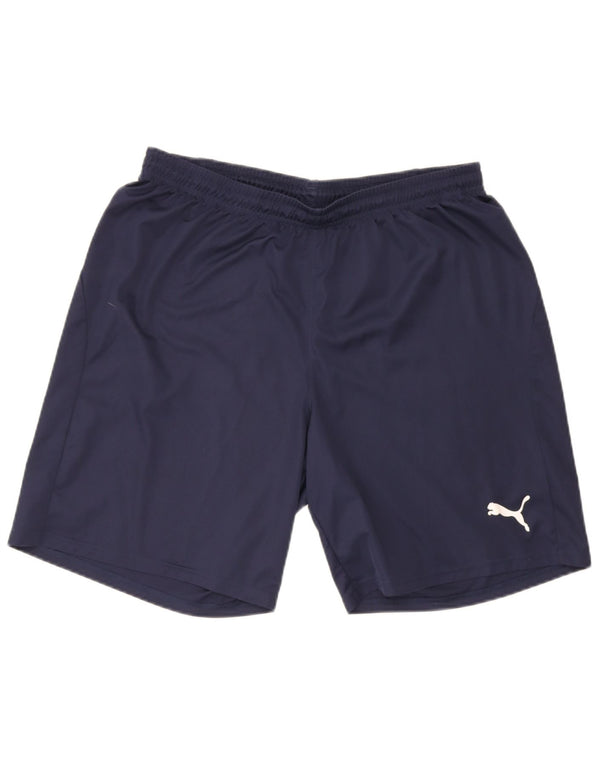 Puma Pantalones cortos deportivos para hombre XL Azul marino