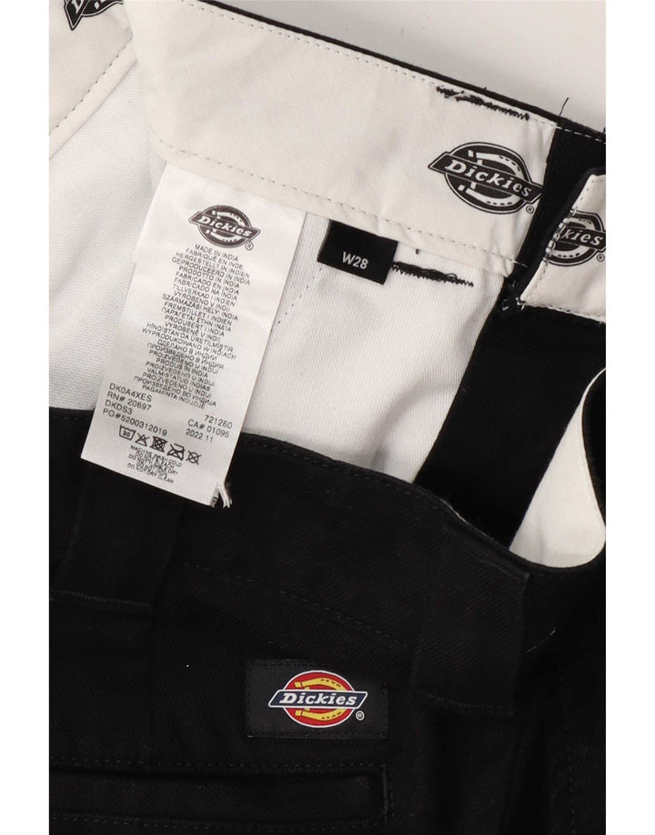 Dickies Mens Chino Shorts W28 Pequeño Algodón Negro