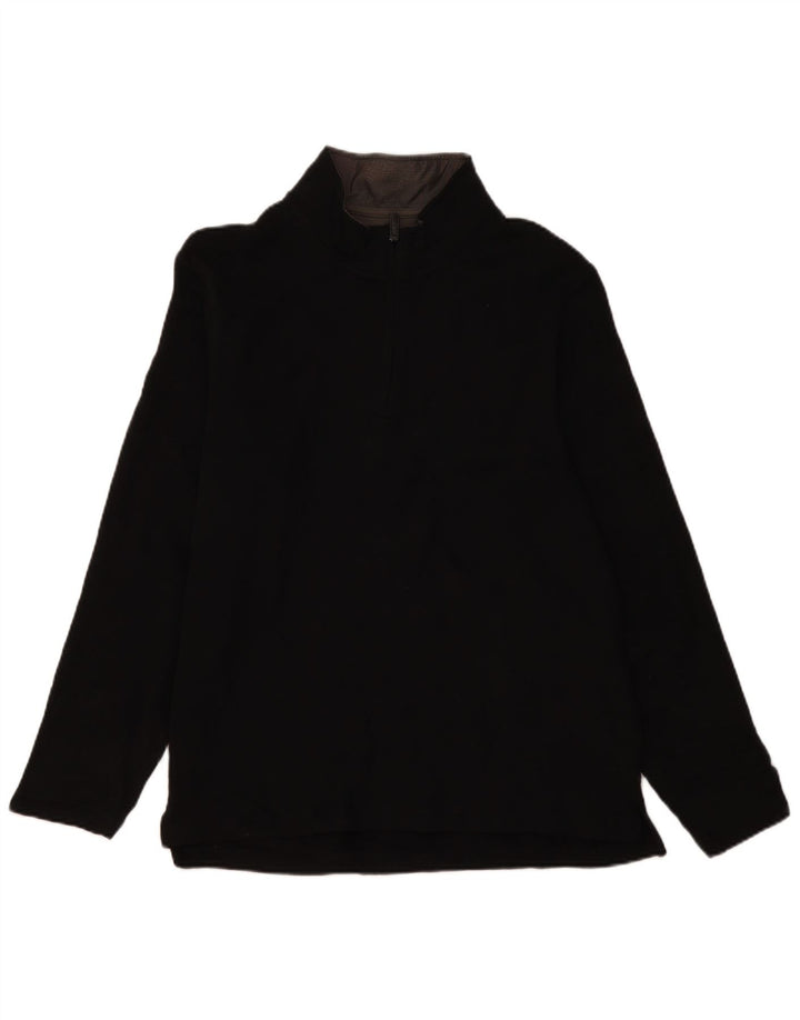 Wrangler Jersey De Forro Polar Con Cremallera Y Cuello Para Hombre Grande Poliéster Negro