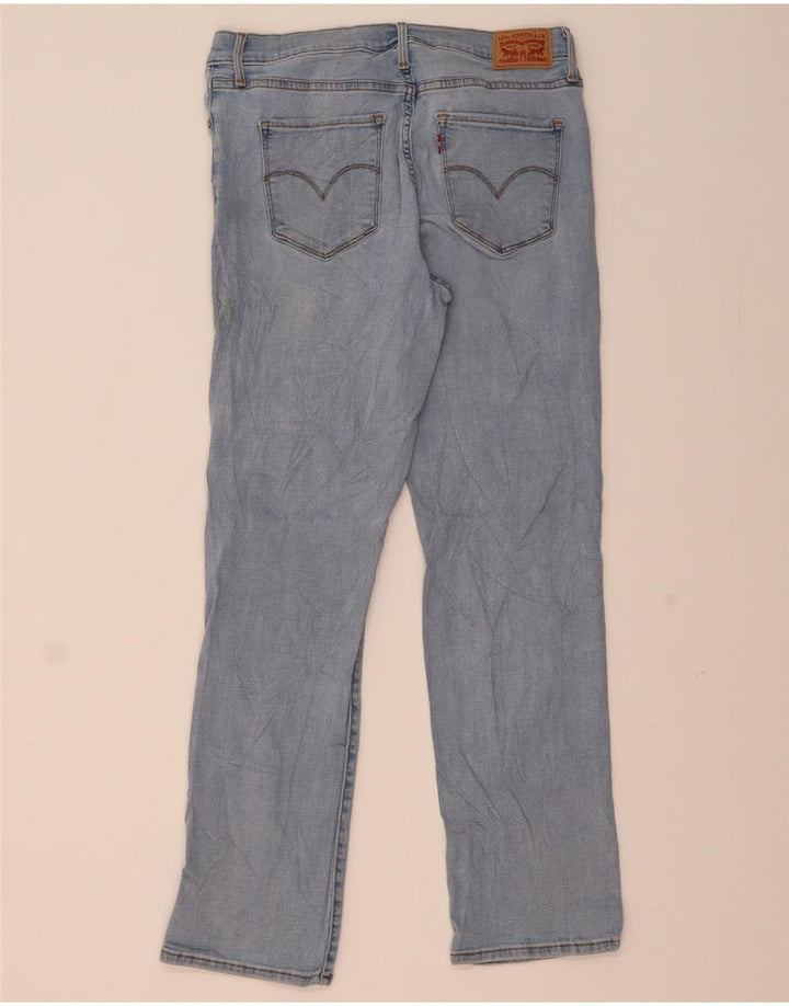 Levi's Mujer 314 Shaping Straight Jeans W32 L30 Algodón Azul