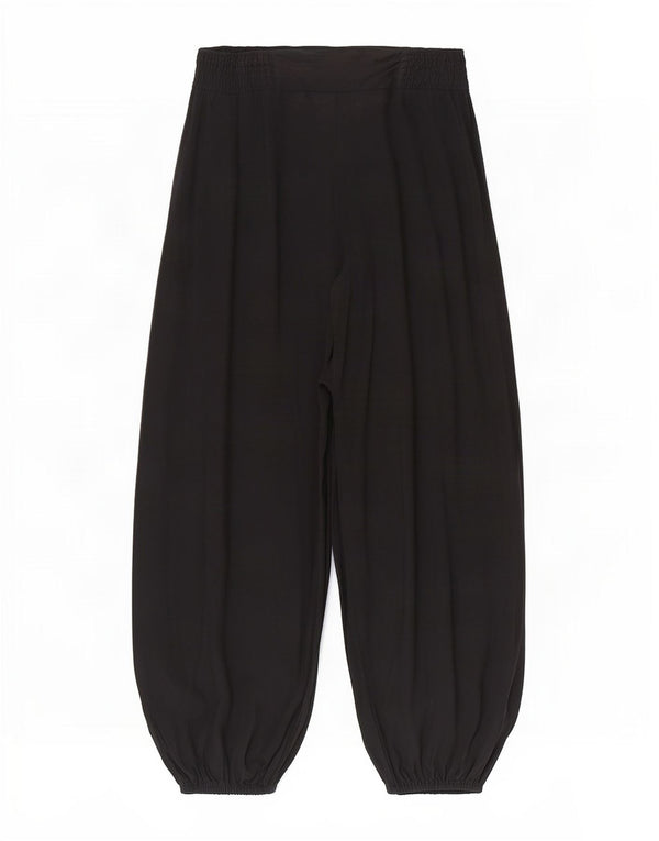 Marks & Spencer Pantalones Harem para Mujer Medianos W28 L26 Viscosa Negra