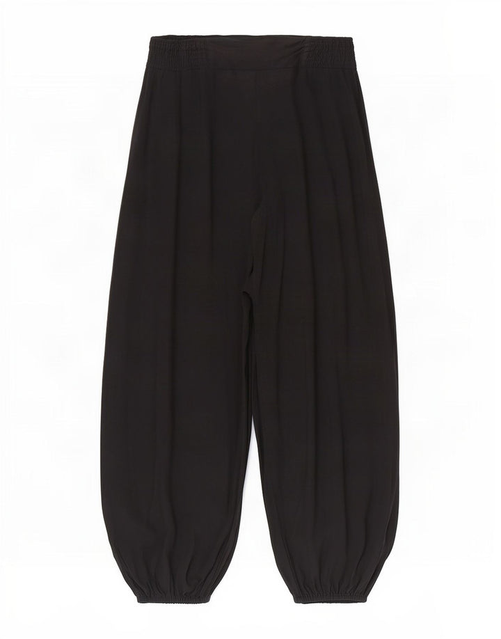 Marks & Spencer Pantalones Harem para Mujer Medianos W28 L26 Viscosa Negra