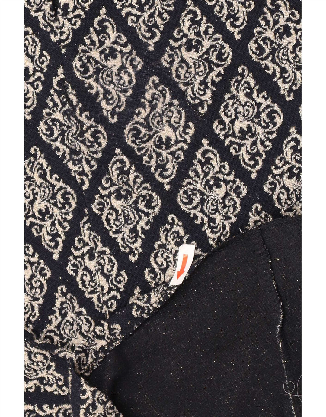 Zara Vestido recto para mujer UK 46 Grande Negro Argyle/Diamond Poliéster