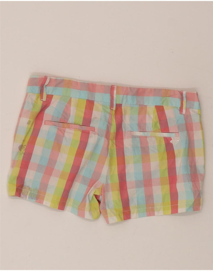 Pantalones Cortos Roxy Mujer Medium W30 Algodón Vichy Multicolor