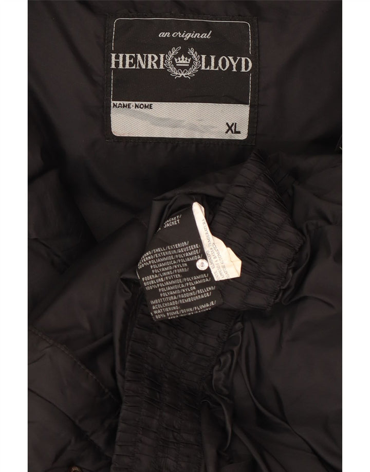 Henri Lloyd Chaqueta acolchada con capucha para hombre UK 42 XL Poliamida negra