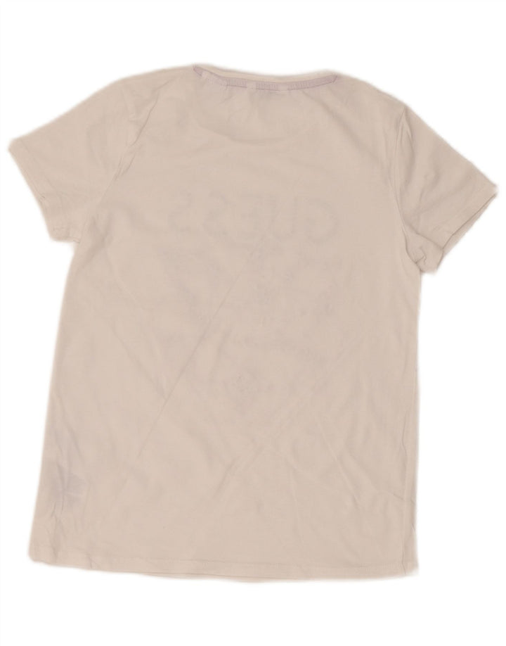 GUESS Camiseta gráfica para niña 13-14 años Algodón blanco