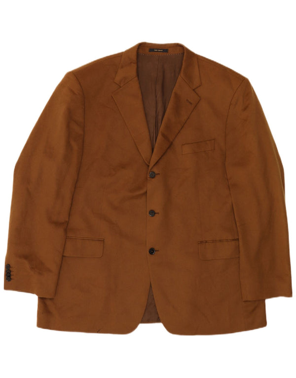 VAN GRAAF Chaqueta tipo blazer de 3 botones para hombre UK 42 XL Marrón Cachemira