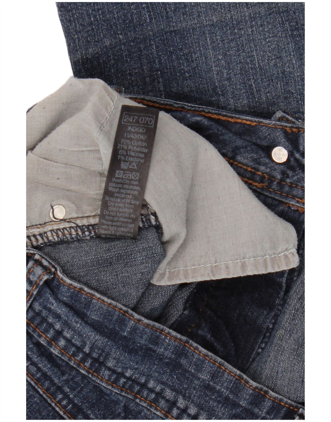 M&Co Bermudas vaqueras para mujer UK 12 Medium W32 Algodón azul
