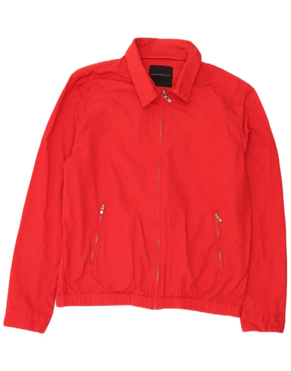 Sergio Tacchini Chaqueta Bomber para Hombre UK 44 2XL Algodón Rojo