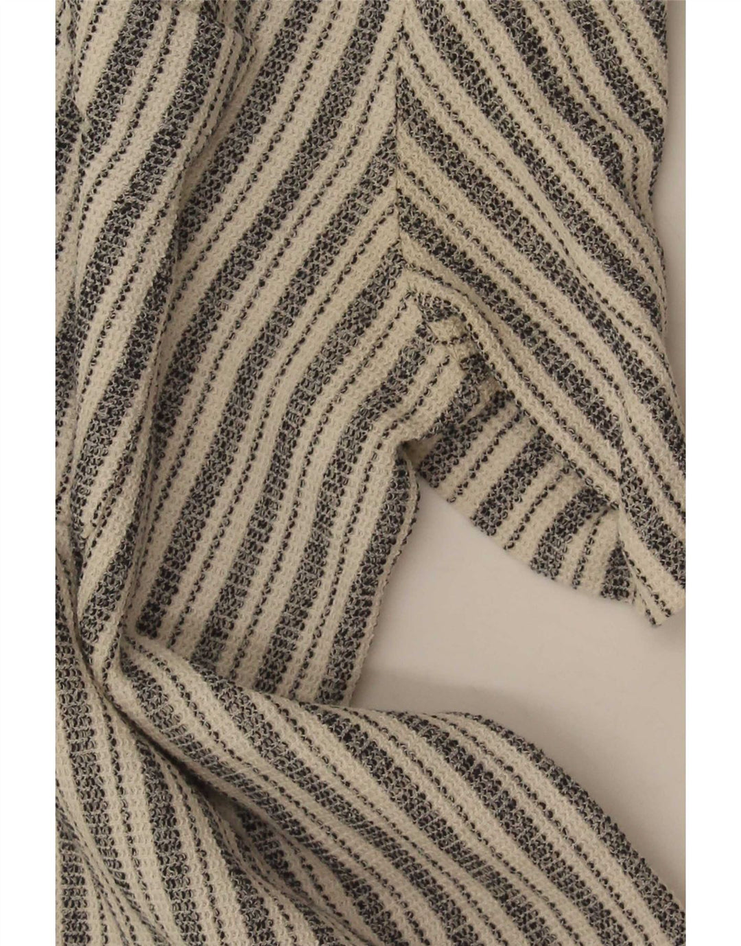 Zara Hombre Camisa De Corte Relajado De Manga Corta Grande Gris A Rayas
