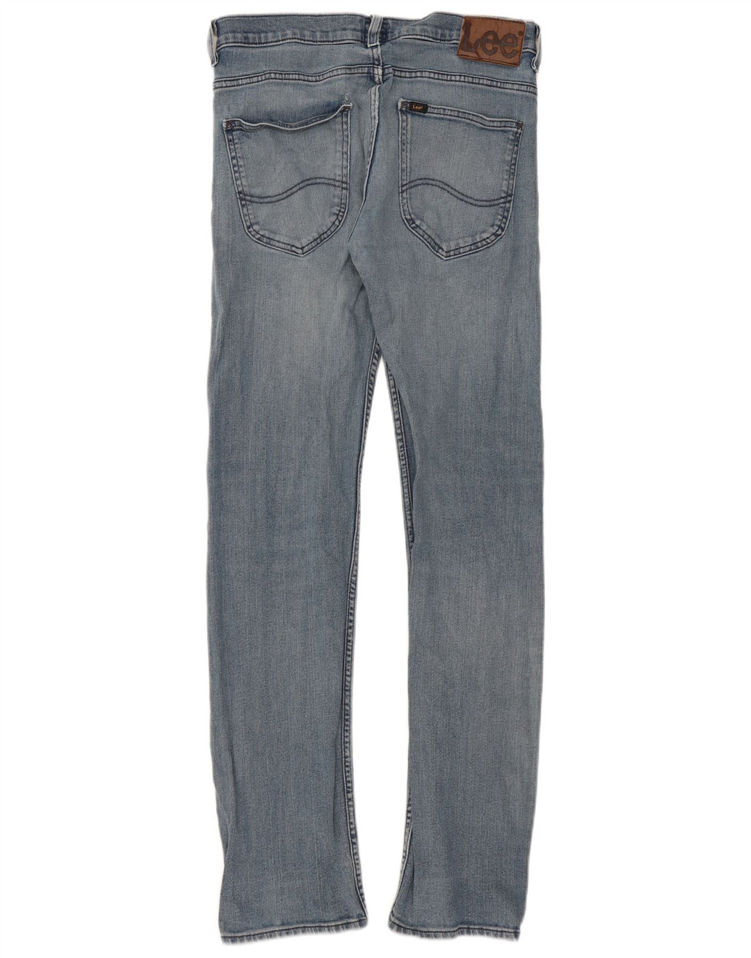 Vaqueros Lee Powell Slim Para Mujer W32 L34 Algodón Azul